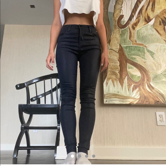 NEVER WORN TAGS ON J-Brand wet leather look jeans - Picture 1 of 4